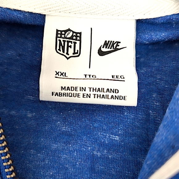 NWT Buffalo Bills Nike Women's Monaco Full-Zip Lightweight Hoodie - Royal/White - Picture 3 of 4